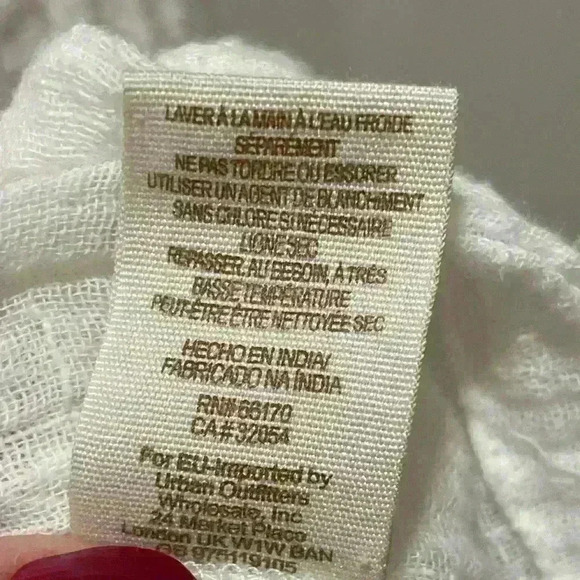 Free People Carry Me Away Gauze Peasant Boho Women's Top Size M - Picture 8 of 11